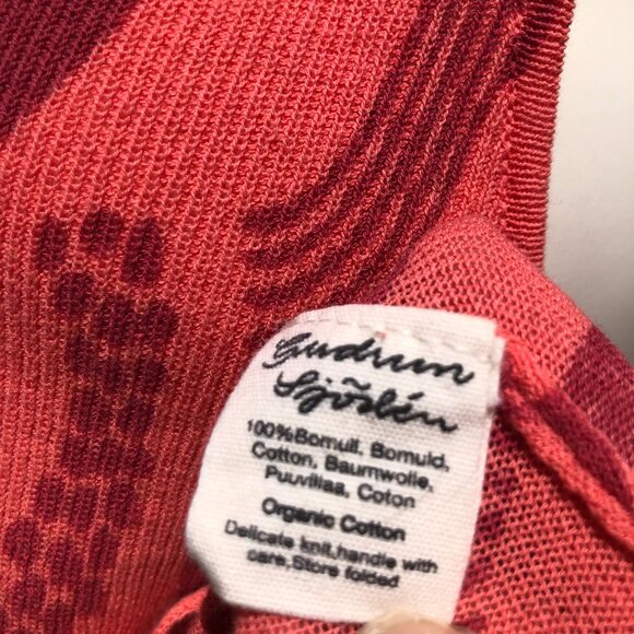 Gudrun Sjoden Sleeveless Ribbed Tank Top Blouse Tunic Medium Slice Rainbow Scoop - Picture 6 of 8